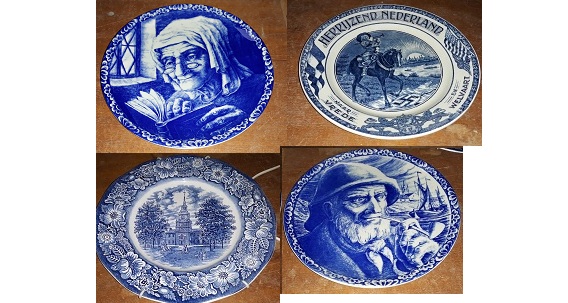 OB-81.Porcelánové Delft taniere