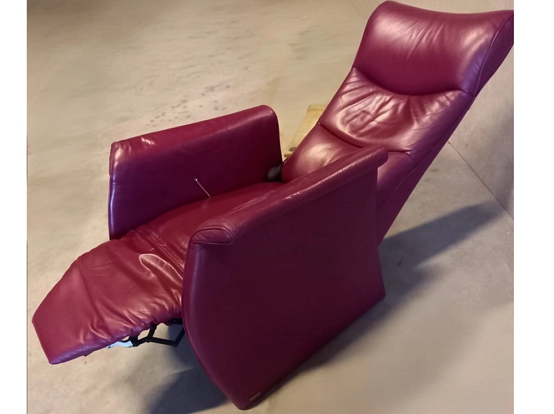 B-96.Kožené relax kreslo