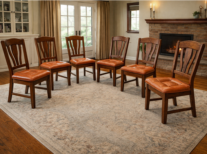 ST-268.Stoličky dubové 6ks