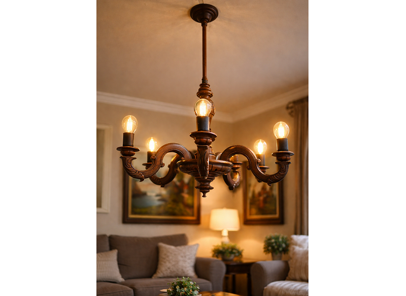 LL-112.Luster drevený