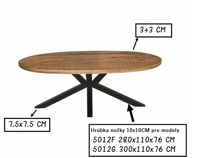 MJ-1.Jedálenský stôl mango