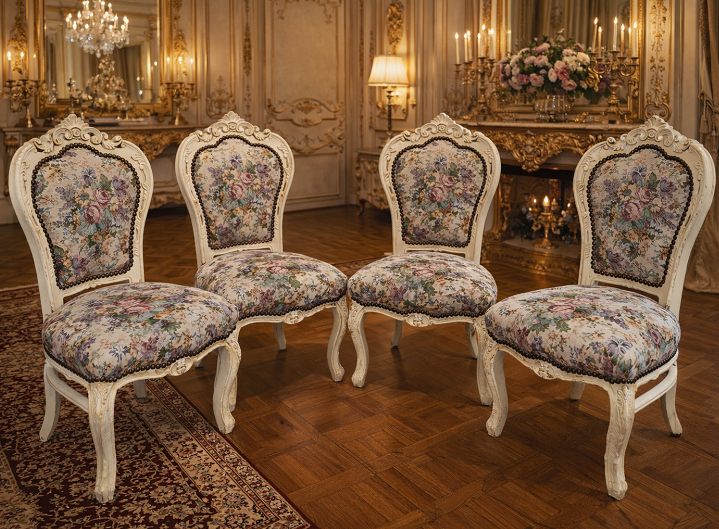 HKO-457.Stoličky baroko 4ks