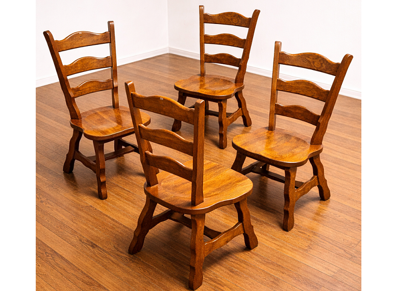 ST-277.Stoličky celodubové 4ks