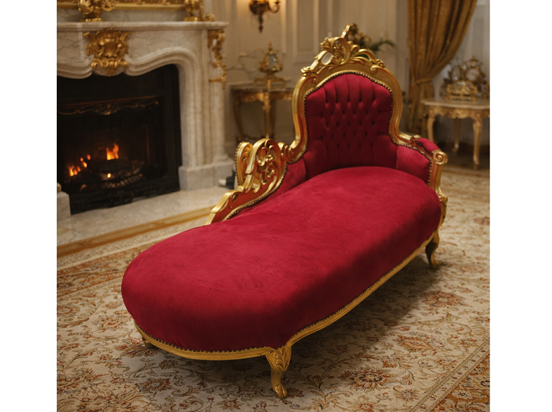 HKO-487. Sofa zlato bordová