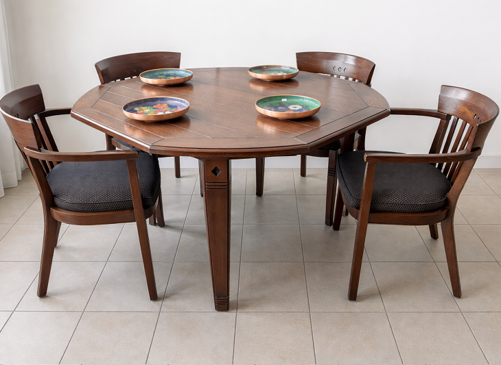 ST-291. Stôl jedálenský so 4x stolička